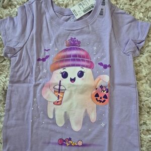 The Children's Place Lavender Ghost Halloween Tee